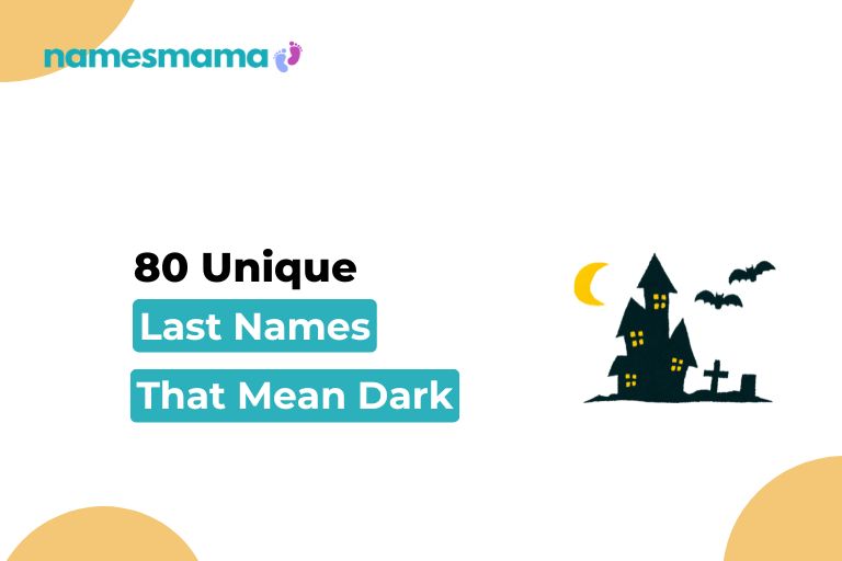 Last names that mean dark